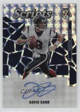 2020 Panini Mosaic Scripts David Carr #S59 Auto