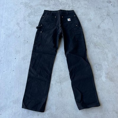 Carhartt black double knee work wear carpenter pants 32x34 | eBay