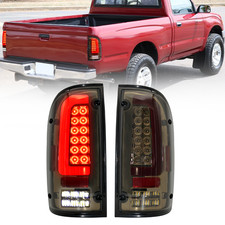 Pair For 1995-2000 Toyota Tacoma Led Tail Lights Rear Turn Signal Lamps Smoked