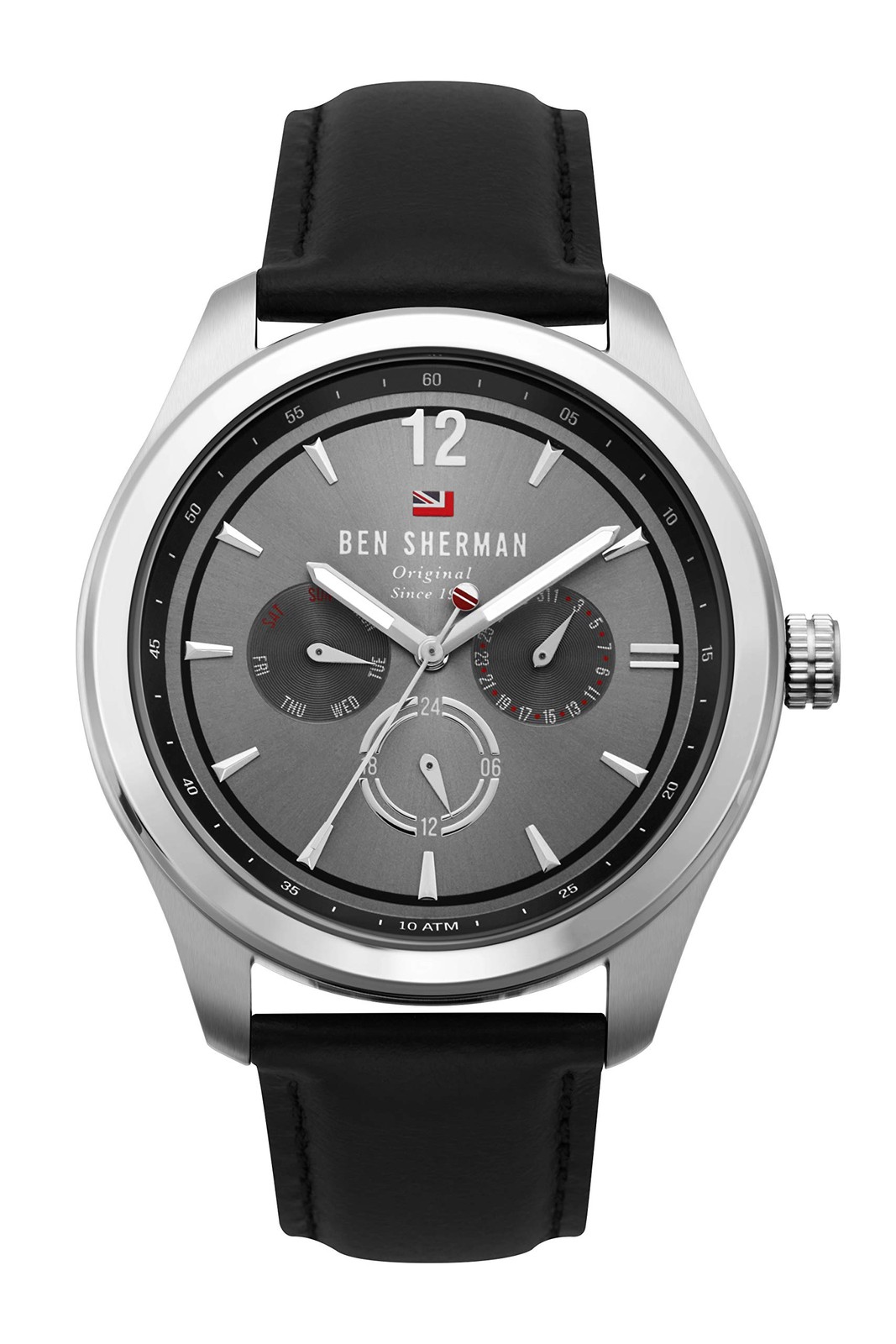 Ben Sherman Mens Multi dial Quartz Watch with Leather Strap WBS112B