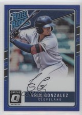 2017 Donruss Optic Rated Rookies Base Blue Prizm 29/75 Erik Gonzalez Auto b1p