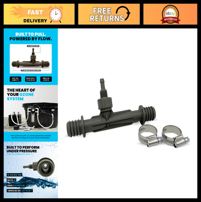 Ozone Venturi Injector for Cold Plunge, Ice Bath, Spa & Pool Pumps, 3/4'' Barbed