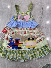 Disney Dumbo Train Appliqu  Custom Dress Size 8/10 Over The Top