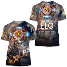 Jeff Lynne ELO The Over and Out Tour Shirt Cool 3D T-shirt MR671
