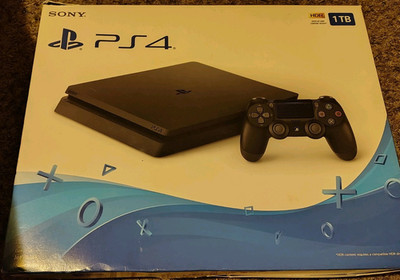 Sony PlayStation 4 Slim 1TB Black HDR Compatible Home Console CUH-2215B