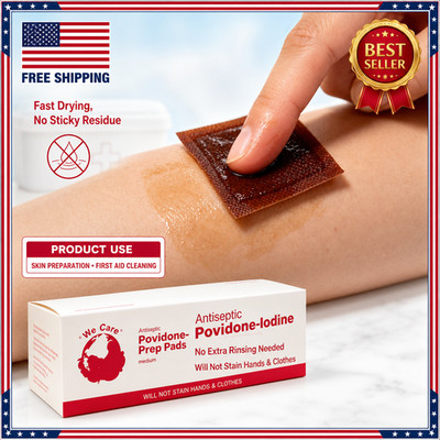 Ever Ready First Aid Povidone Iodine Wipes   100 Count
