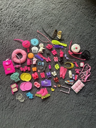 Lot of Miscellaneous Vintage Barbie And Other Doll Accessories Variety