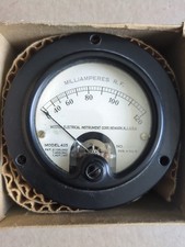 Vintage NOS Weston Electrical Instrument Co. Model 425 Milliamperes R.F. 0-120 
