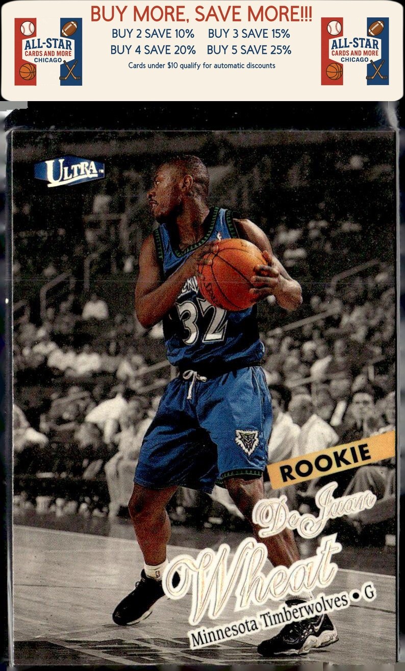 1997-98 Ultra #200G DeJuan Wheat Gold Medallion Minnesota Timberwolves