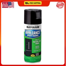 Rust-Oleum Appliance Epoxy Spray Paint Black 12 oz Durable Finish
