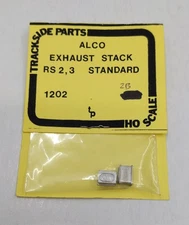 Trackside Parts 1202 HO Metal Casting Alco Exhaust Stack RS2 & RS3 (Pack of 2)