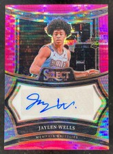 2024 Select Rookie Signature Neon Purple Pulsar Prizm FOTL Jaylen Wells Auto /15