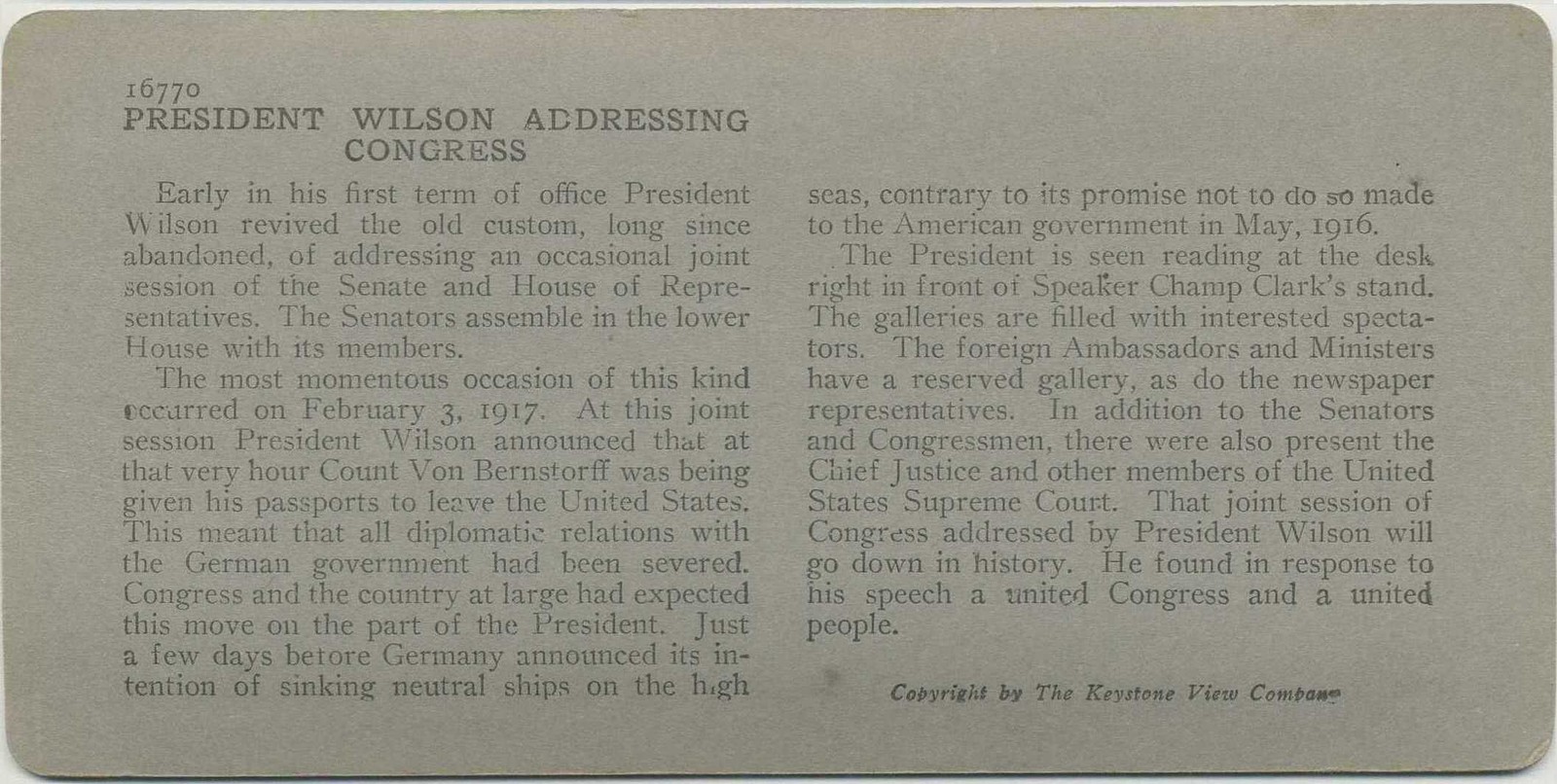 President Wilson Addressing Congress, c1910, Washington, District of Columbia thumbnail 4