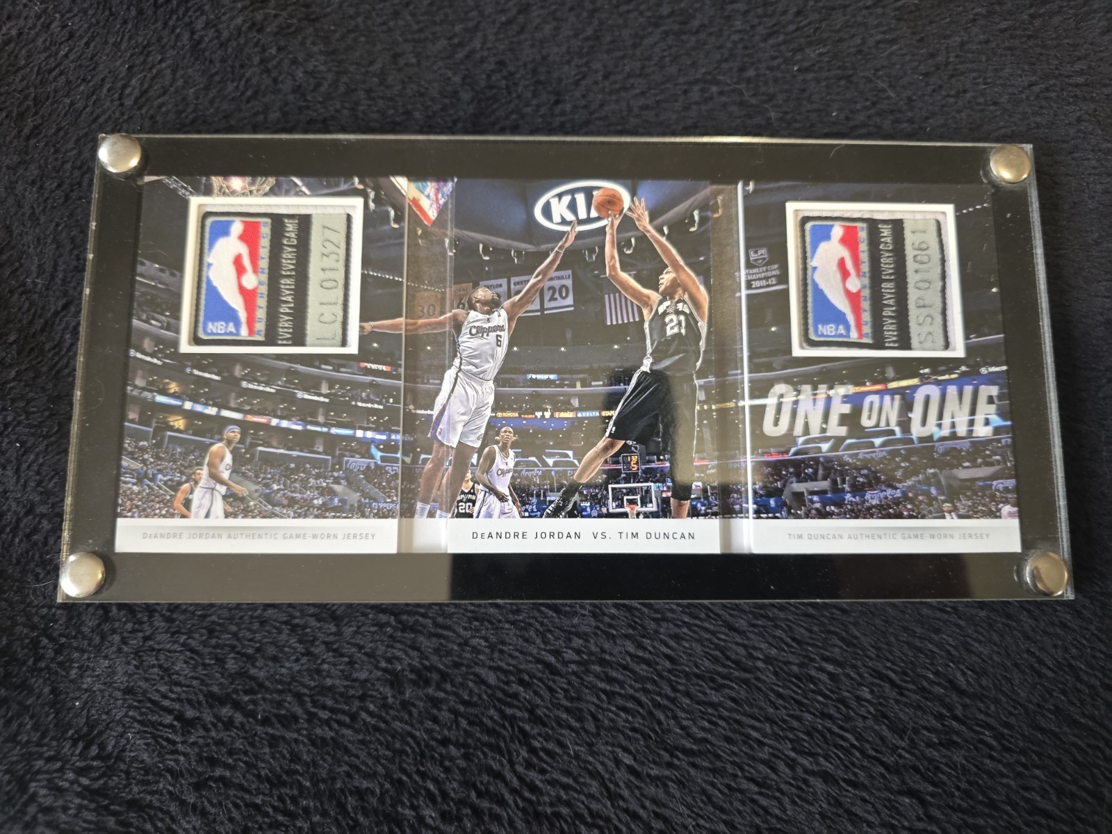 1/1 Preferred Booklet Tim Duncan Deandre Jordan Rare Laundry Tag Logoman nba  view 2