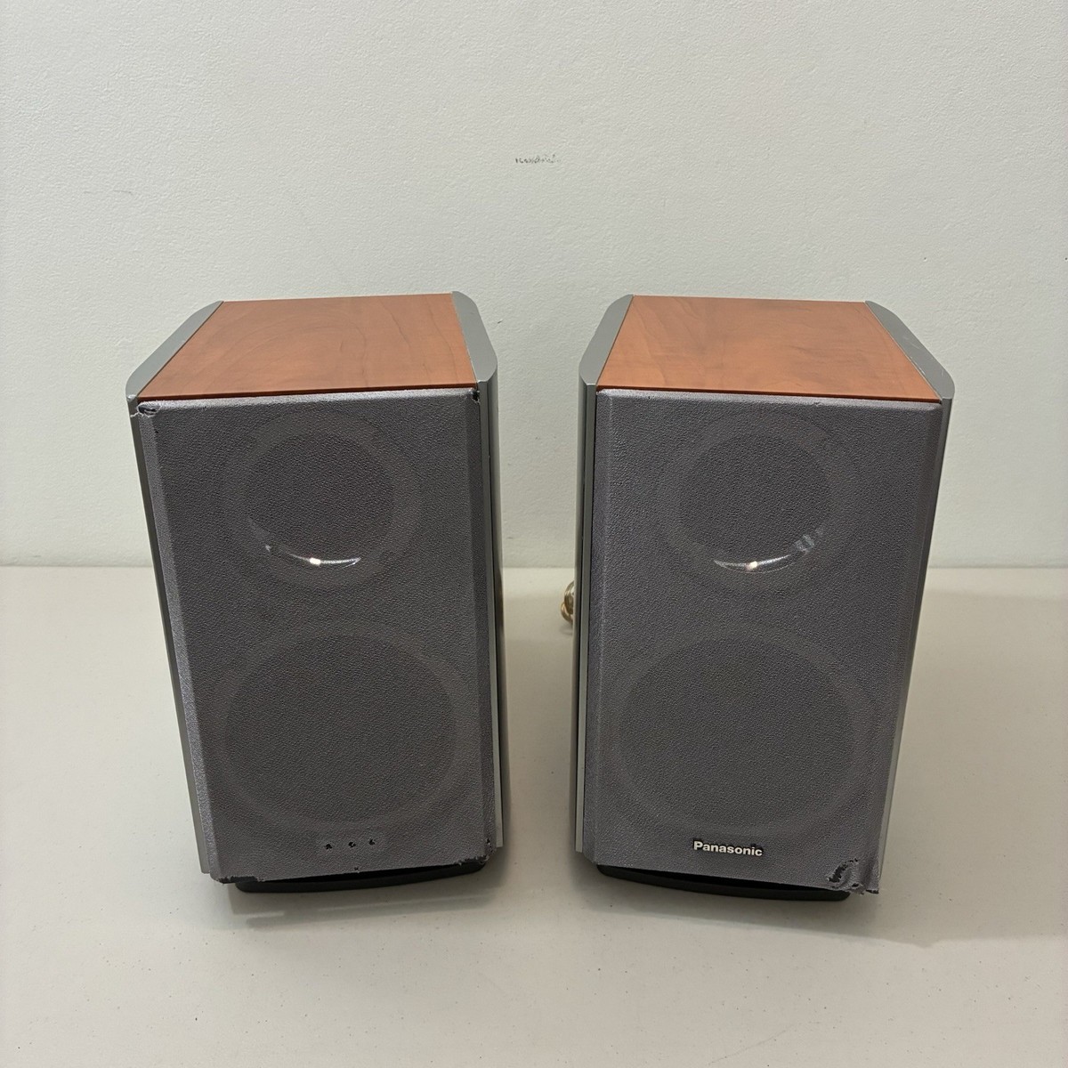 VTG Panasonic SB-PM28 Pair Speaker System Pair Wooden TESTED WORK