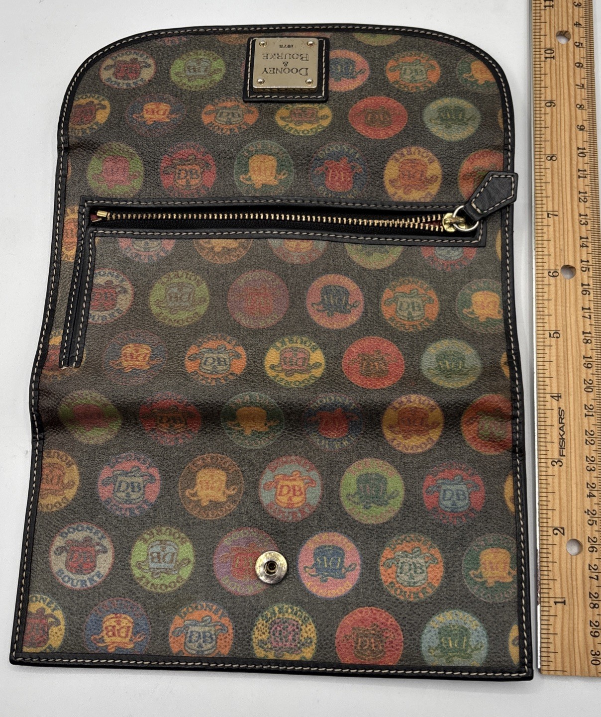 DOONEY  & BOURKE  MULTICOLOR SCRIBBLE CHECKBOOK C… - image 5