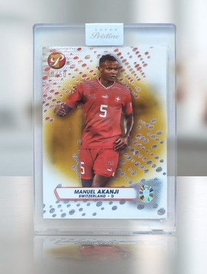 Manuel Akanji - Topps Pristine Road to UEFA EURO 2024 - #188 - /50 - Gold