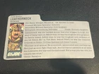 gi joe lot File Card 1986 Leatherneck Mission Brazil Great Condition Clean Card