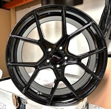 19" AUDI S3 2003-2026 VELOCITY VF4 FLOW FORMED GLOSS BLACK 8.5J ALLOY WHEELS X4