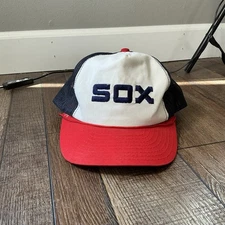 80s VTG Twins Enterprise Red Sox SOX Trucker Hat Snapback MLB Taiwan ROC #33121
