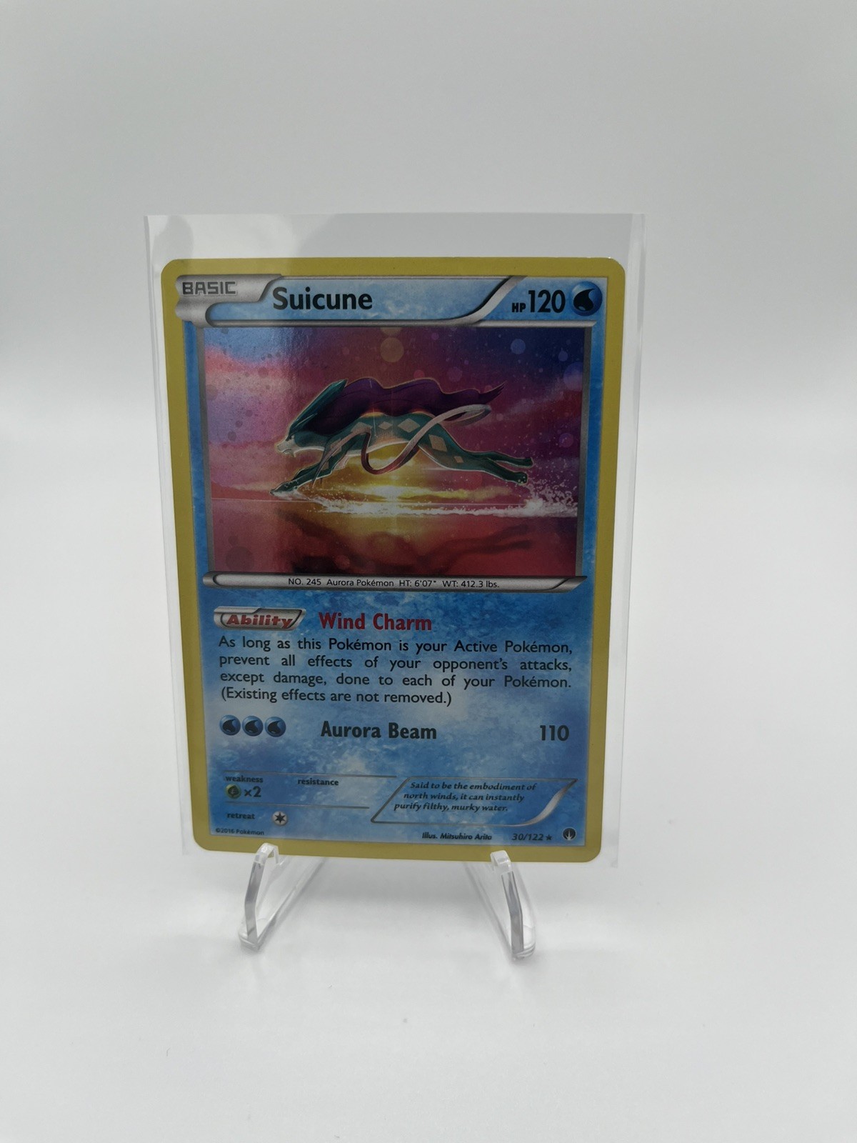 Suicune (Cosmos Holo) BREAKpoint 30/122 Rare Pokemon Card MP