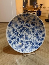 H&C Heinrich Selb Grosse Kobalt Schale – Blaues Blumenmuster – Vintage