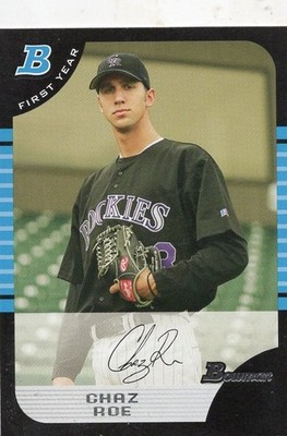 2005 BOWMAN CHAZ ROE RC #BDP66