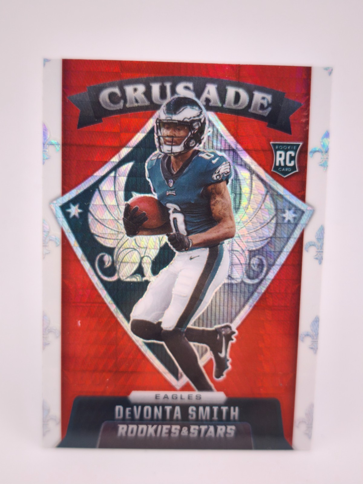 DeVonta Smith Panini Rookies & Stars Crusade #CR25 Red Prizm