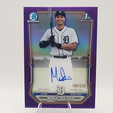 Manuel Bolivar Bowman Chrome 2026 Purple Refractor /250 Auto