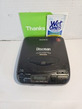 Vintage Sony D-33 Discman Mega Bass Compact Disc Player Read Info