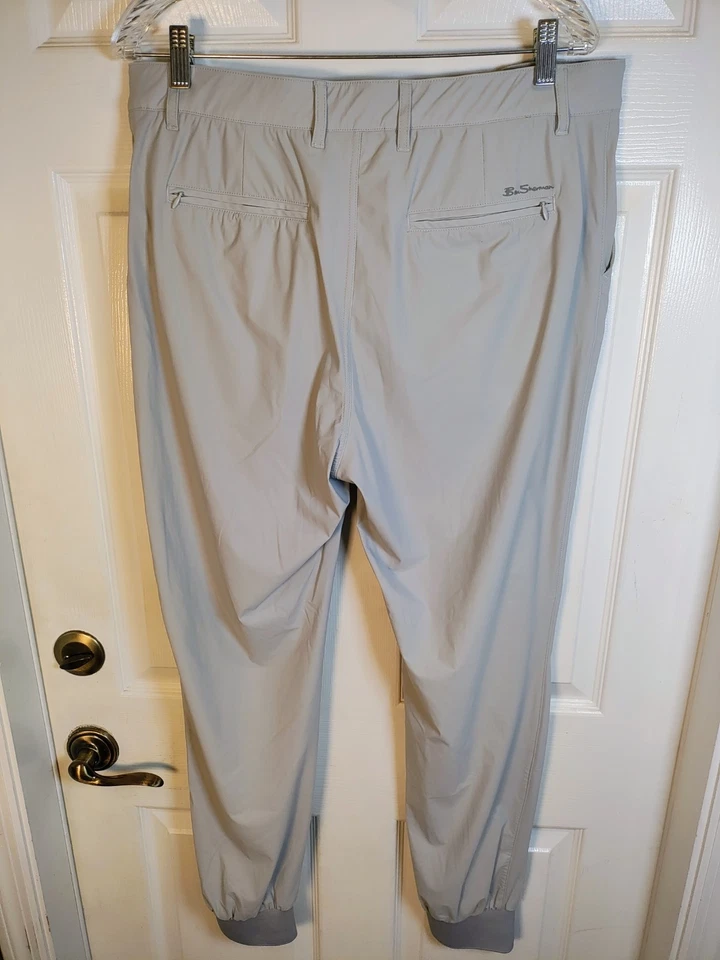 Pantalones deportivos de golf/corredor Ben Sherman para hombre 34/29 grises elásticos en cuatro vías Foto 3 de 4