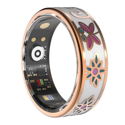 Smart Ring Fitness Tracker Heart Rate Sleep Monitor Blood Oxygen IP68 Waterproof