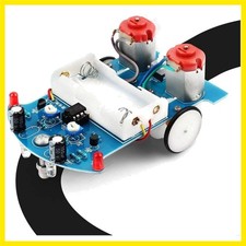 Line Following Robot Car Kit, Beginners Smart Car Soldering Practice Kit STEM...