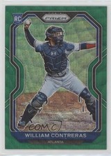 2021 Panini Prizm Tier II Green Wave Prizm William Contreras #105 n1u