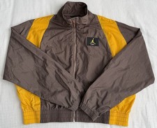 Nike Air Jordan Flight Woven Jacket University Gold Brown Size M