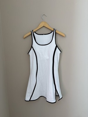 Born White Dress with Black Trim size L