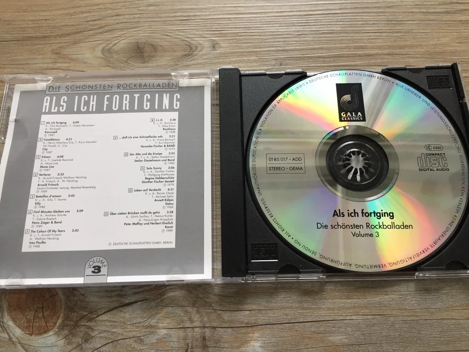 CD Die schönsten Rockballaden " Als ich fortging " Vol.3 DDR Ostrock - Bild 2 von 3