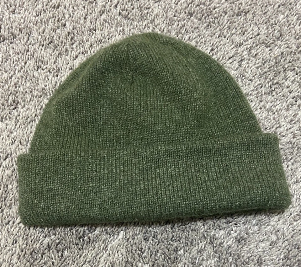 Gorro Woolrich algemado forrado de lã verde pequeno/médio - Imagem 2 de 4