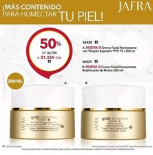 Set full-size Jafra Gold Dynamics Recover Day Cream SPF 15  Night Cream.