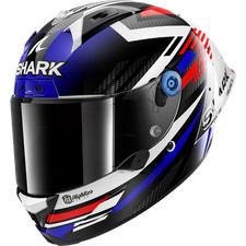 Full Face Helmet Shark Aeron GP FIM Racing #1 Firstlap Carbon Blue Red