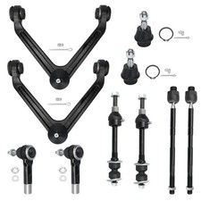 10pcs Set Front Suspension Kit Front Upper Control Arms Wball Joints Sway Ba...