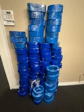 2" x 25 ft Pool Backwash Hose, Heavy Duty Reinforced PVC Blue (Lot of 30 rolls)