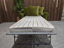 Sofa.com Teddy Loveseat Sofa Bed In Olive Cotton Matt Velvet RRP-£2310