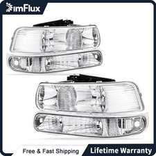 Dimflux Headlight For Chevy Silverado 1500hd 2500hd 3500 99-02 Chrome Housing Dimflux Headlight For Chevy Silverado 1500hd 2500hd 3500 99-02 Chrome Housing