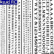 Woodland Scenics DT505 Railroad Roman Letters Black