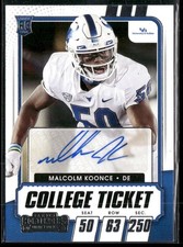 2021 Panini Contenders Draft Picks #292 Malcolm Koonce