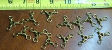 3-Way HEAVY DUTY Swivels Sz 2/0 Qty 13 Brass NEW UNUSED VINTAGE MADE IN USA. c