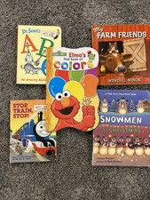Lot of 5 Childrens BOARD Hardcover BABY TODDLER DAYCARE Kids BOOKS