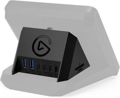 Elgato USB Hub für Stream Deck Plus, USB-C Multiport Adapter mit 4 Ports und