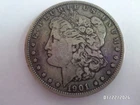 Very nice Morgan Silver Dollar coin 1901-P VF+ lots of detail 26.4 g